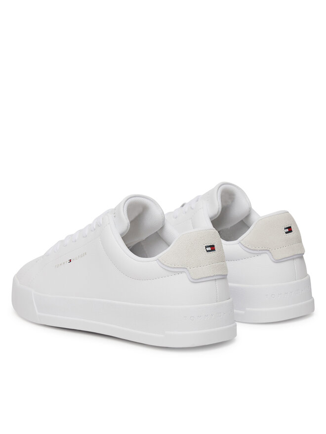 Tommy Hilfiger Sneakers Tommy Hilfiger Th Court Lth Detail Ess FM0FM05367 Bianco