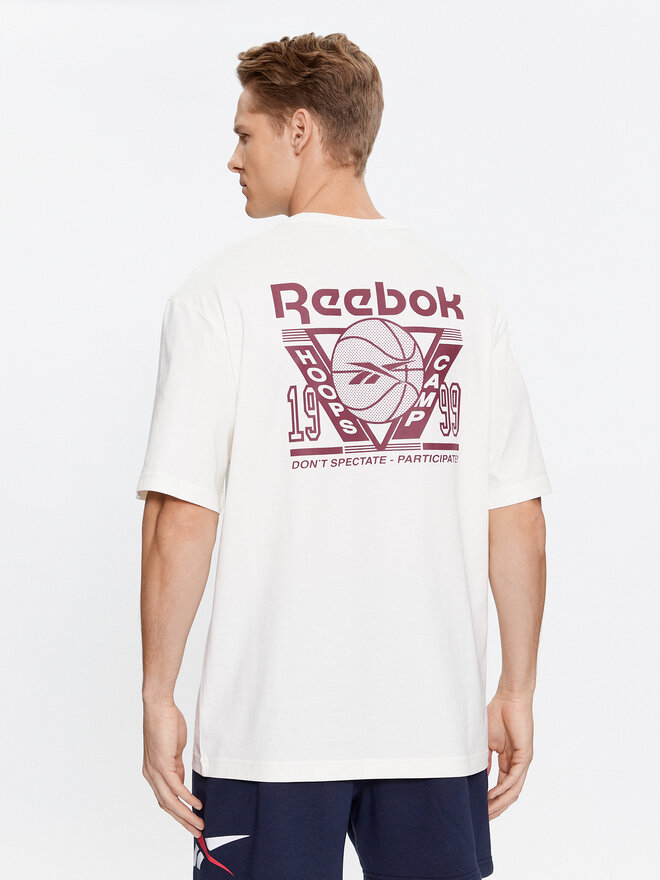 Reebok Reebok Marškinėliai Basketball IL4428 Balta Regular Fit
