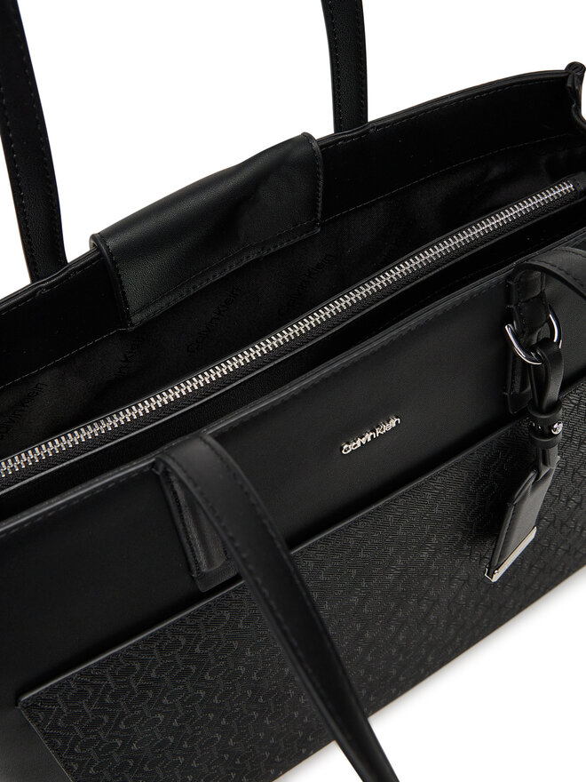 Calvin Klein Сумка Calvin Klein Ck Must Aop Medium Shopper W/Poc LV04F3225G Чорний