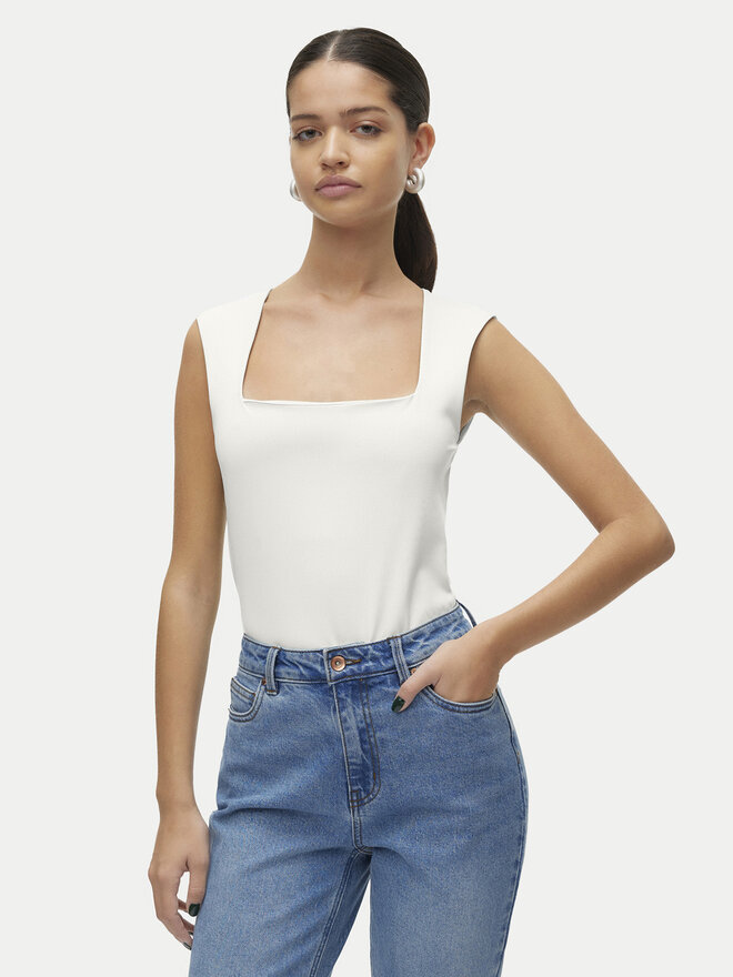 Vero Moda Vero Moda Top Million 10312751 Weiß Slim Fit