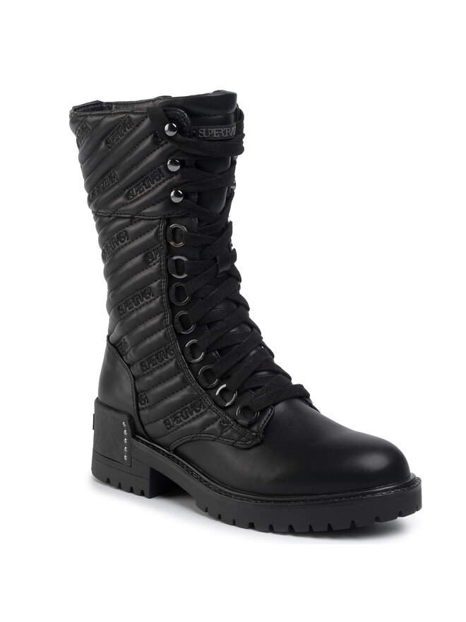 SuperTrash Pohodni čevlji SuperTrash Bibi Xhigh Qlt W 1941 006907 Črna