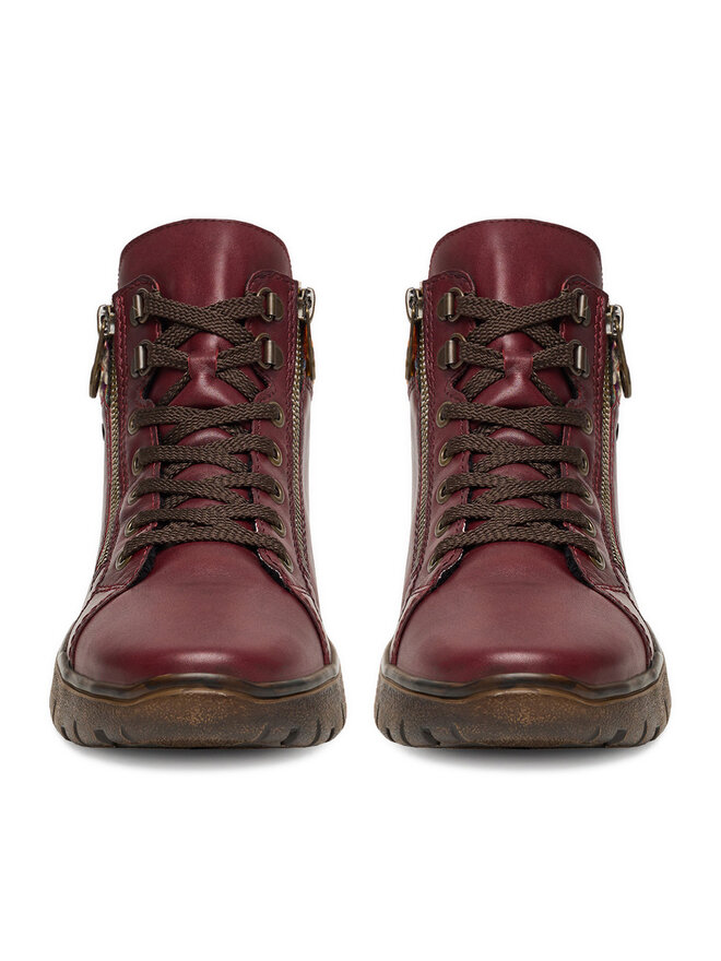 Rieker Schnürschuhe Rieker N1305-35 Dunkelrot