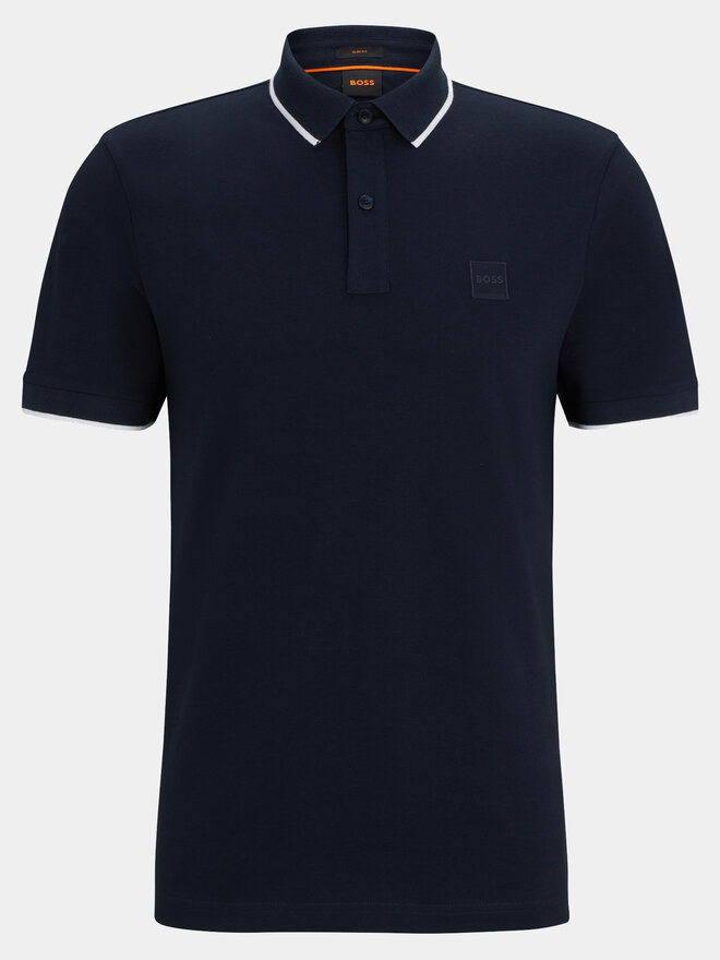 BOSS Boss Поло Passertip 50507699 Cиній Slim Fit