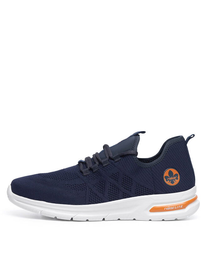 Rieker Sneakersy Rieker B7376-15 Modrá