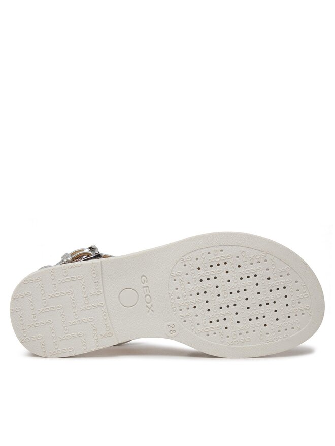 Geox Σανδάλια Geox J Sandal Karly Girl J7235D 0QDAJ C1007 S Ασημί