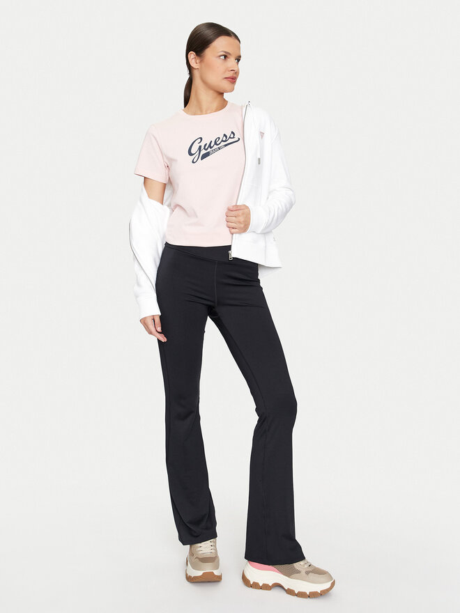 Guess Jeans Guess Jeans Póló W4YI13 J1314 Rózsaszín Regular Fit