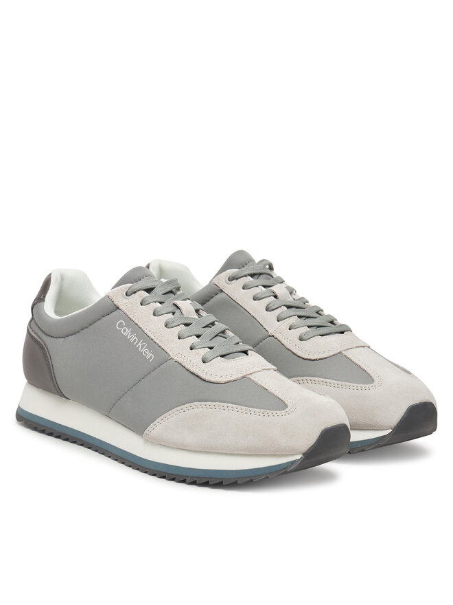 Calvin Klein Сникърси Calvin Klein Low Top Lace Up Repreve Mix HM0HM01828 Сив