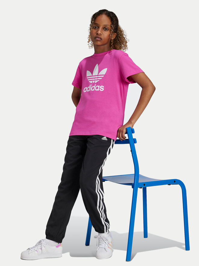 adidas adidas Marškinėliai adicolor Trefoil IY7419 Rožinė Regular Fit