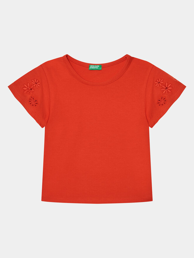 United Colors Of Benetton United Colors Of Benetton Póló 3P4ZC10I4 Piros Slim Fit
