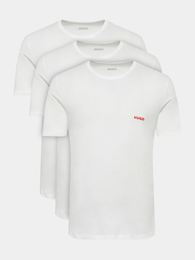 HUGO Hugo 3er-Set T-Shirts 50493972 Weiß Regular Fit