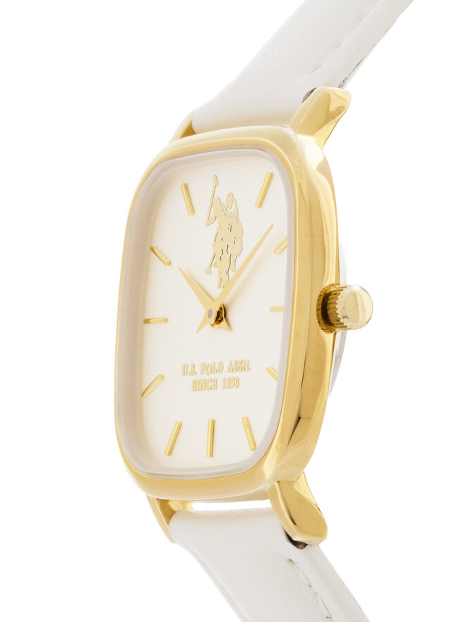 U.S. Polo Assn. Set ura in zapestnica U.S. Polo Assn. Keira USP6396TW Bela