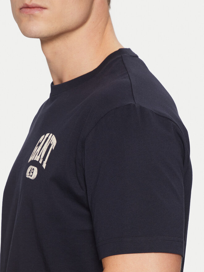 Gant Gant Marškinėliai 2003292 Tamsiai mėlyna Regular Fit