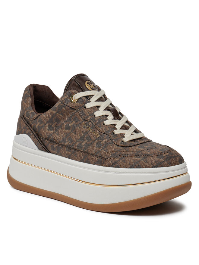 MICHAEL Michael Kors Sneakersy MICHAEL Michael Kors Hayes Lace Up 43R4HYFS1B Brązowy
