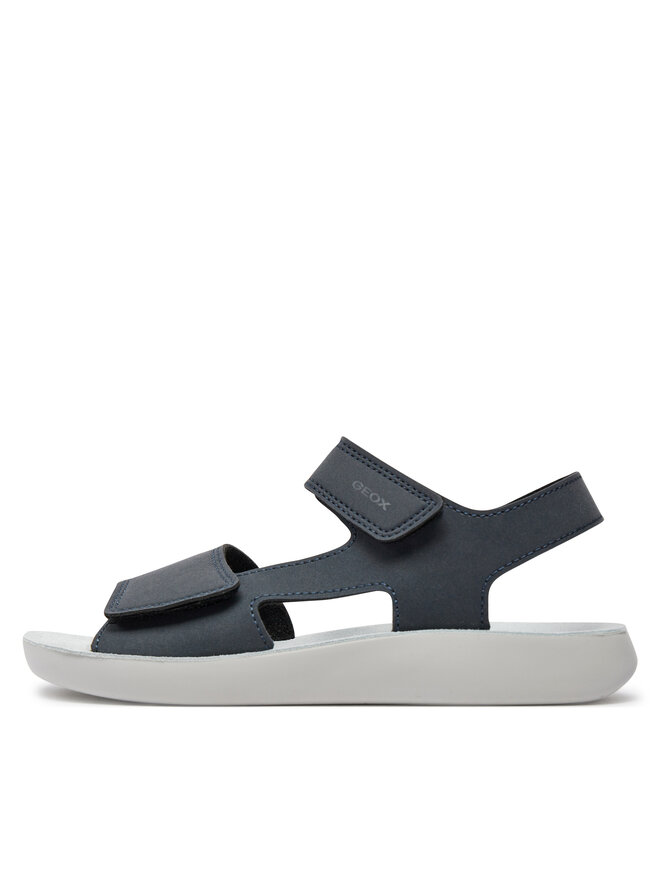 Geox J LIGHTFLOPPY Sandalen Für Damen – Atmungsaktive Sandalen In Navy/Lt Avio, Größe 34 EU