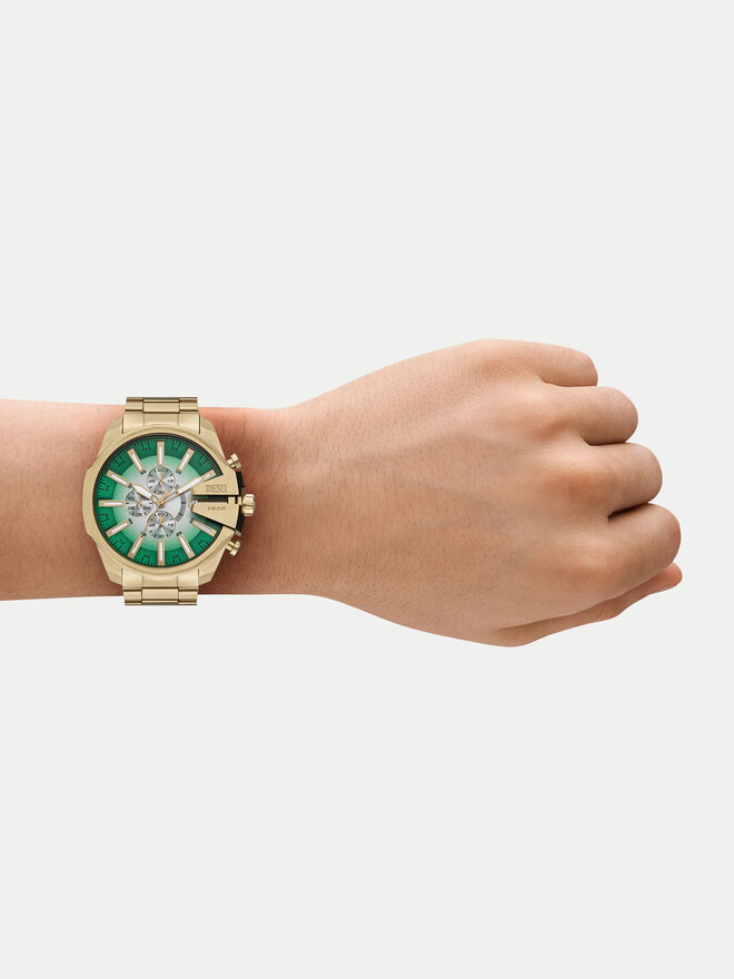 Diesel Часовник Diesel Mega Chief Slim DZ4684 Златист