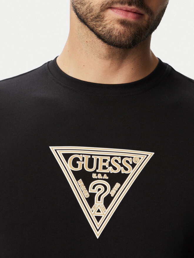 Guess Guess Футболка M6YI40 K4226 Чорний Slim Fit