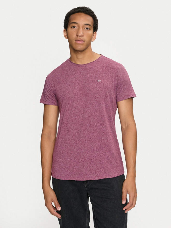 Tommy Jeans Tommy Jeans Camiseta Jaspe DM0DM09586 Violeta Slim Fit