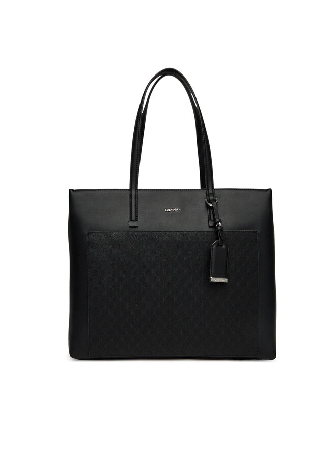 Calvin Klein Сумка Calvin Klein Ck Must Aop Medium Shopper W/Poc LV04F3225G Чорний