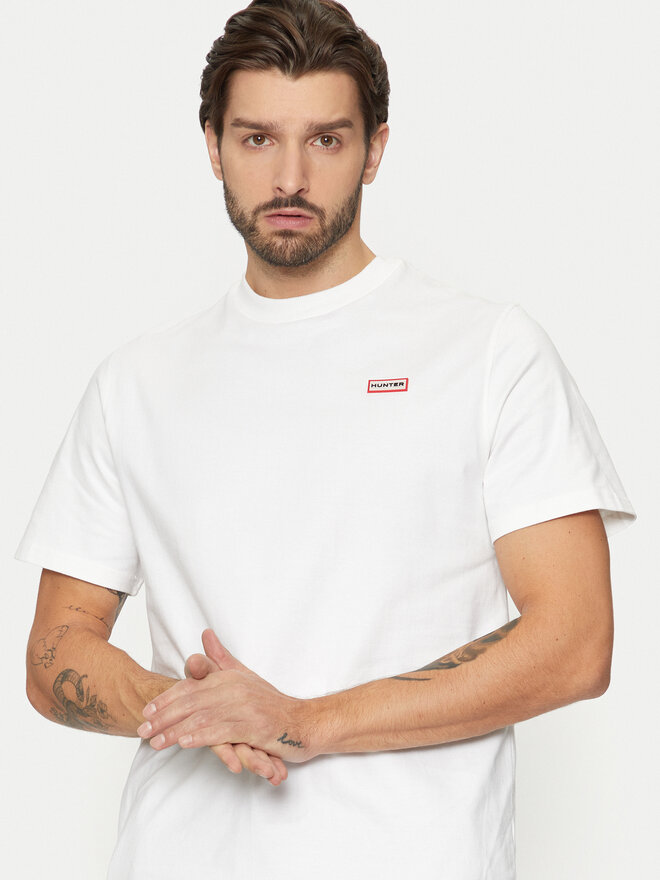 Hunter Hunter Póló HARM0039242 Fehér Regular Fit