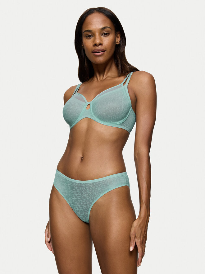 Triumph Triumph Klasične spodnje hlačke Signature Sheer 10222554 Zelena