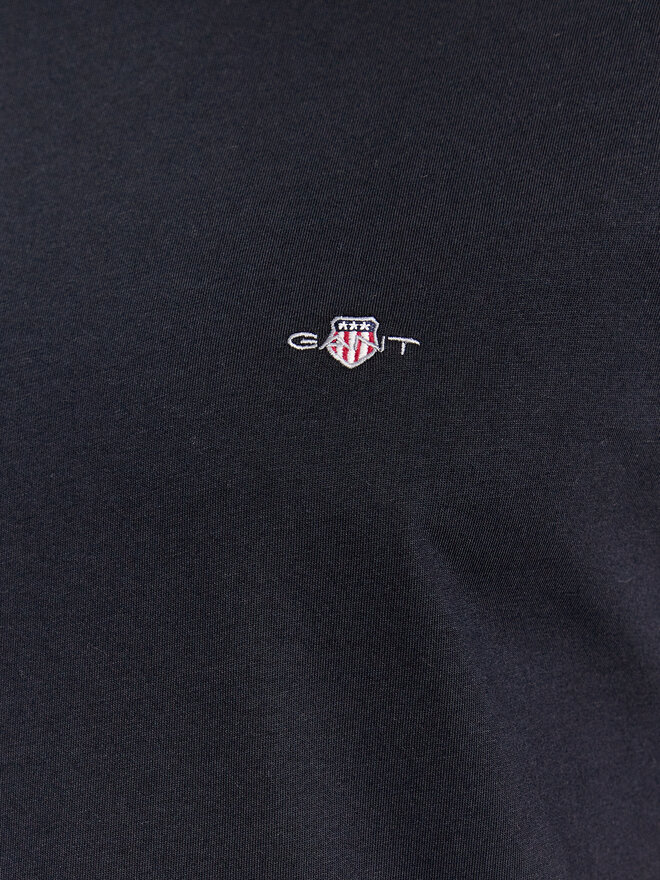 Gant Gant Póló Shield 2003185 Fekete Slim Fit