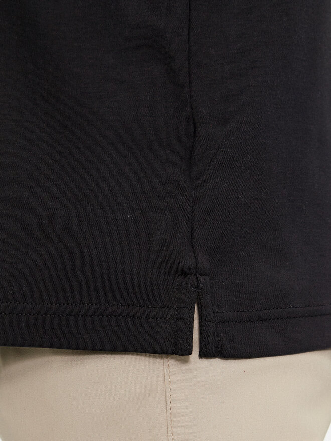 Calvin Klein Calvin Klein Polo Smooth Cotton Welt Zip Polo K10K112754 Μαύρο Regular Fit