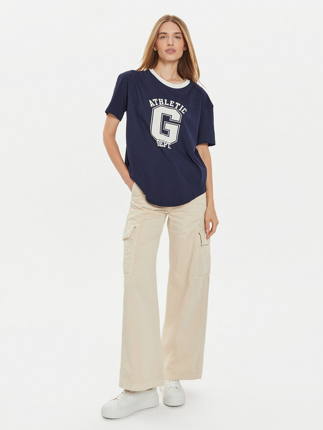 Gap Gap Póló 500012-02 Sötétkék Oversize