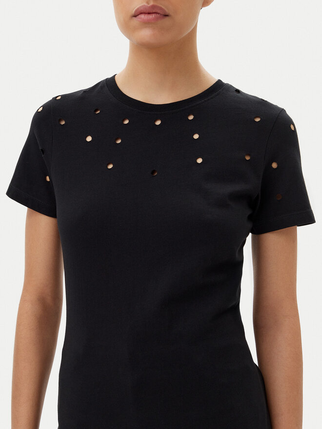 Silvian Heach Silvian Heach Camiseta GPP25070TS Negro Regular Fit