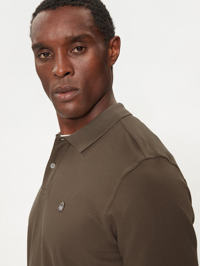 United Colors Of Benetton United Colors Of Benetton Polo marškinėliai 3089J3204 Ruda Regular Fit