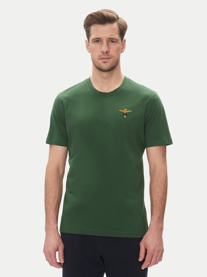 Aeronautica Militare Aeronautica Militare Camiseta 251TS1580J372 Verde Regular Fit