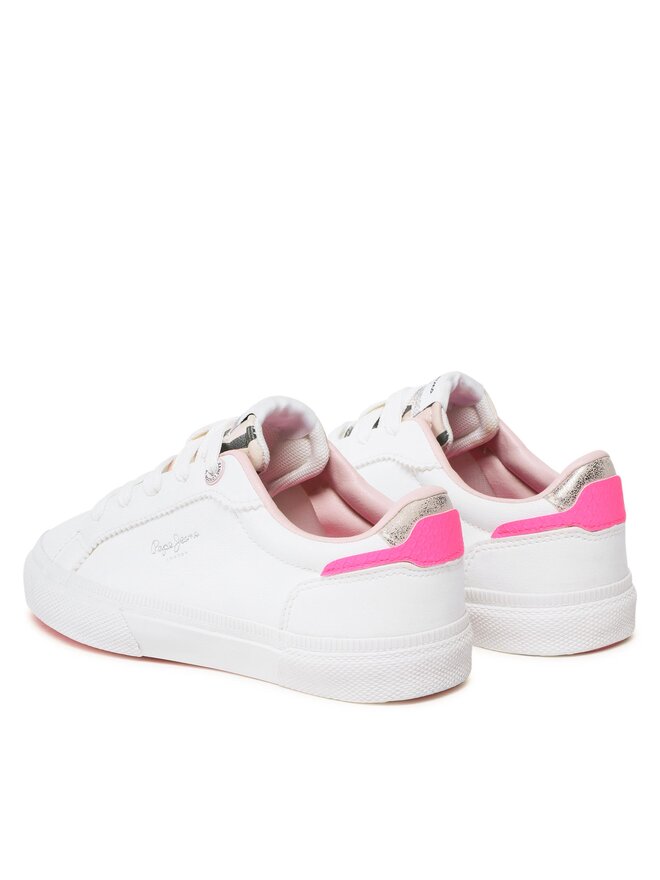 Pepe Jeans Πάνινα παπούτσια Pepe Jeans Kenton Basic Girl PGS30549 Λευκό