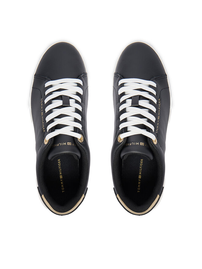 Tommy Hilfiger Sneakers Tommy Hilfiger Essential Chic Court Sneaker FW0FW09019 Negru