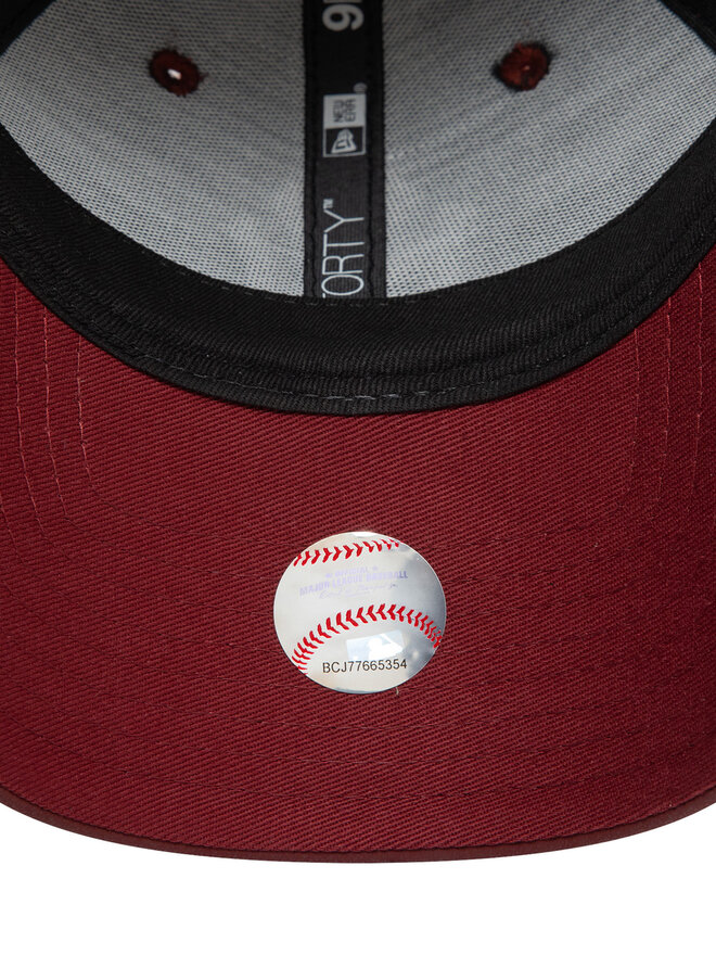 New Era Шапка с козирка New Era New York Yankees Crinkled Pu 9Forty 60595395 Бордо