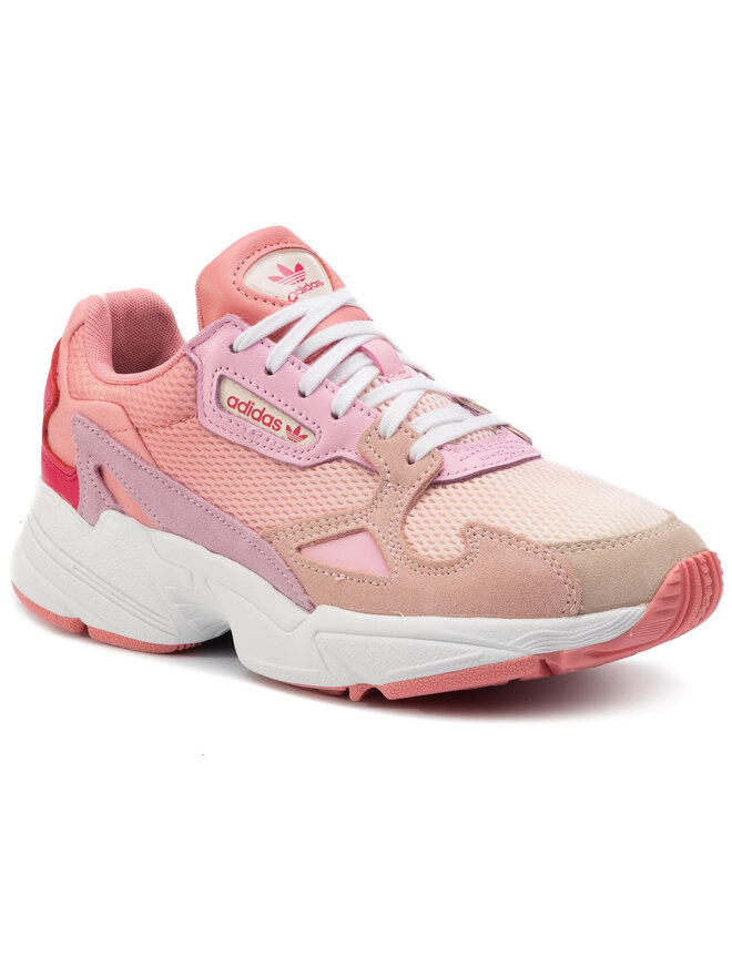 Adidas falcon blanche et rose online