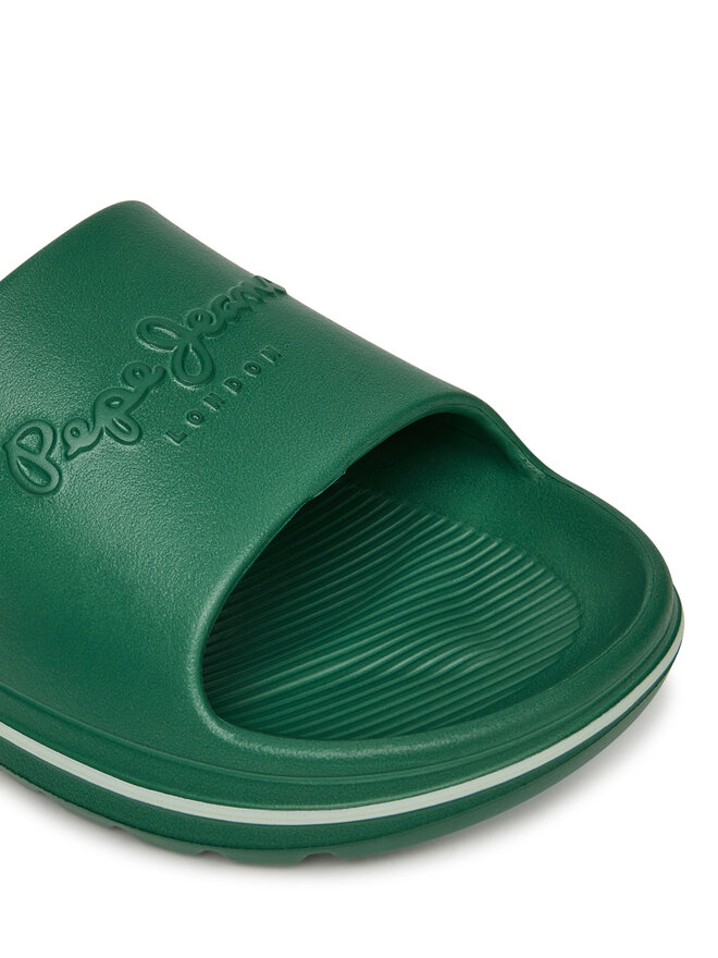 Pepe Jeans Natikači Pepe Jeans Beach Slide M PMS70159 Zelena