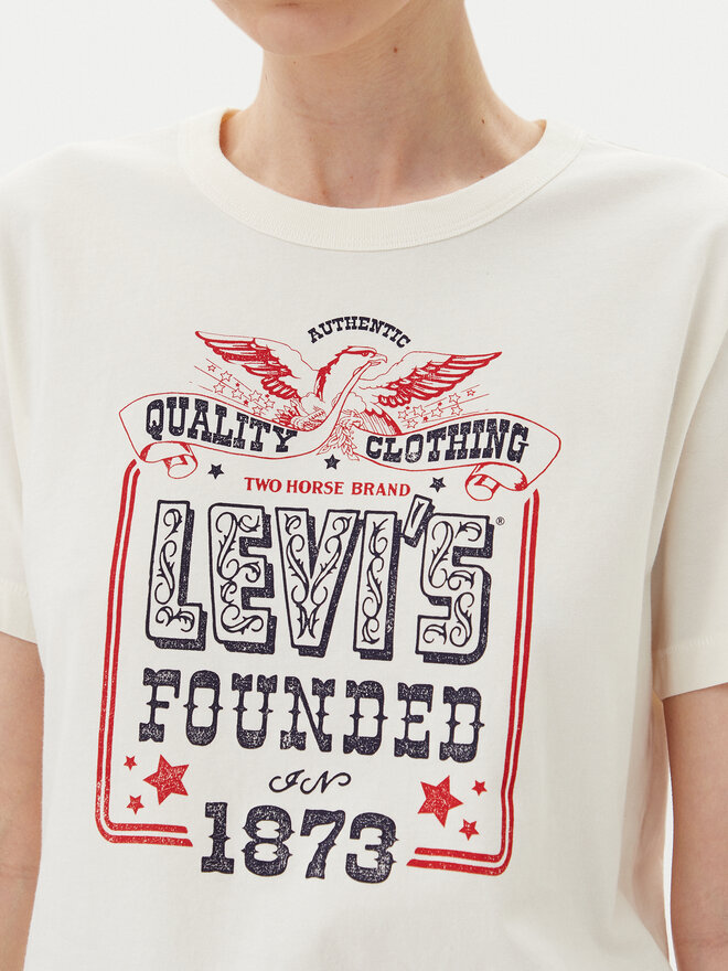 Levi's® Levi's® Marškinėliai A8802-0041 Balta Standard Fit
