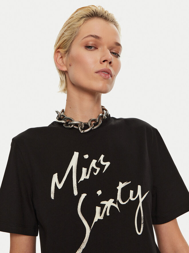 Miss Sixty Miss Sixty T-Shirt 6L3SJ3780000 Schwarz Regular Fit