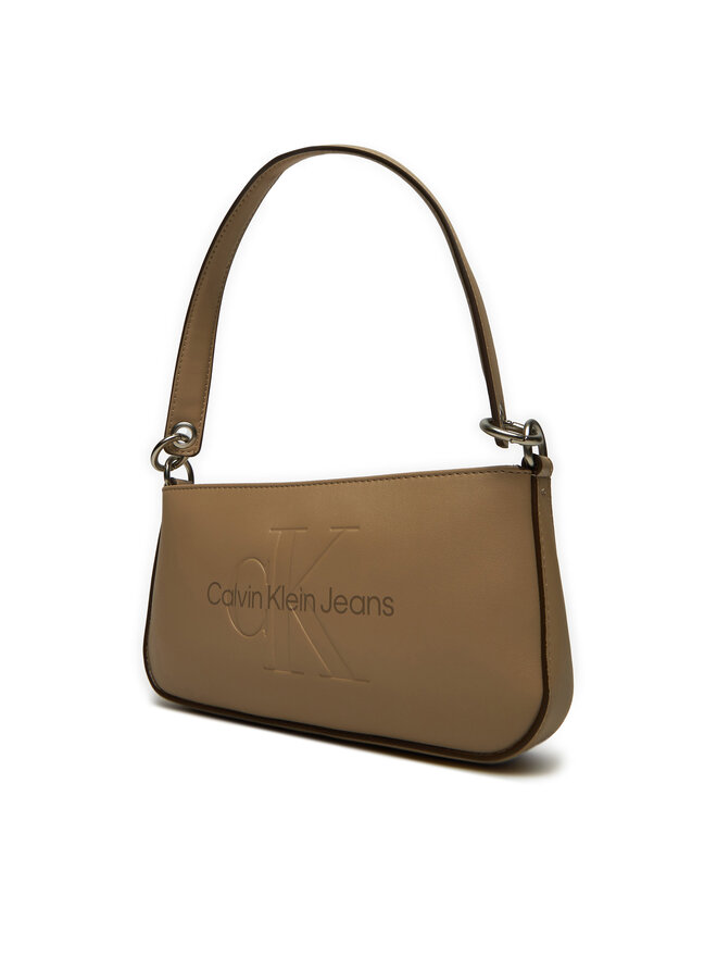 Calvin Klein Jeans Torbica Calvin Klein Jeans Sculpted Shoulder Pouch25 Mono K60K610679 Smeđa