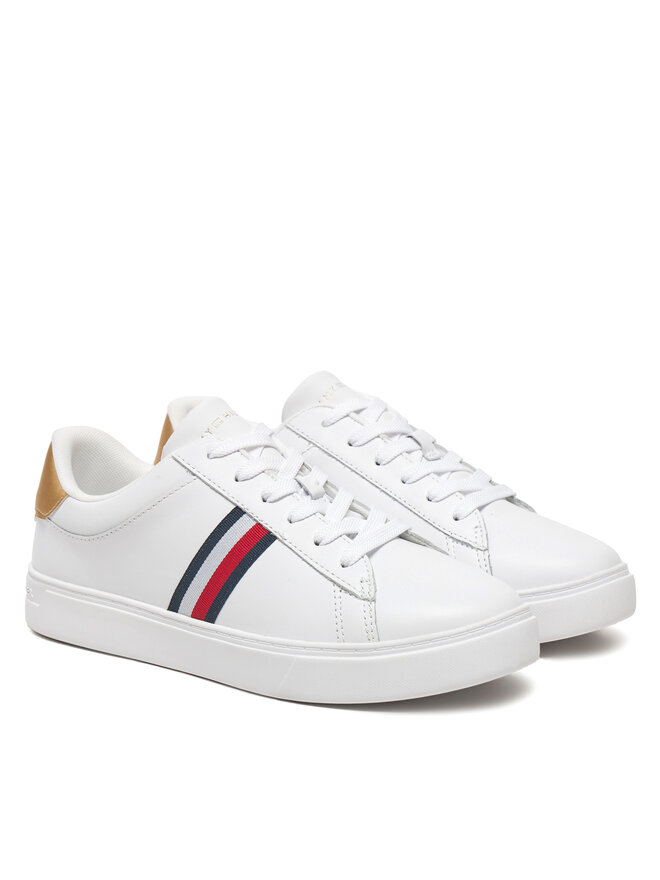 Tommy Hilfiger Sneakers Tommy Hilfiger Essential Court Sneaker FW0FW08321 Alb
