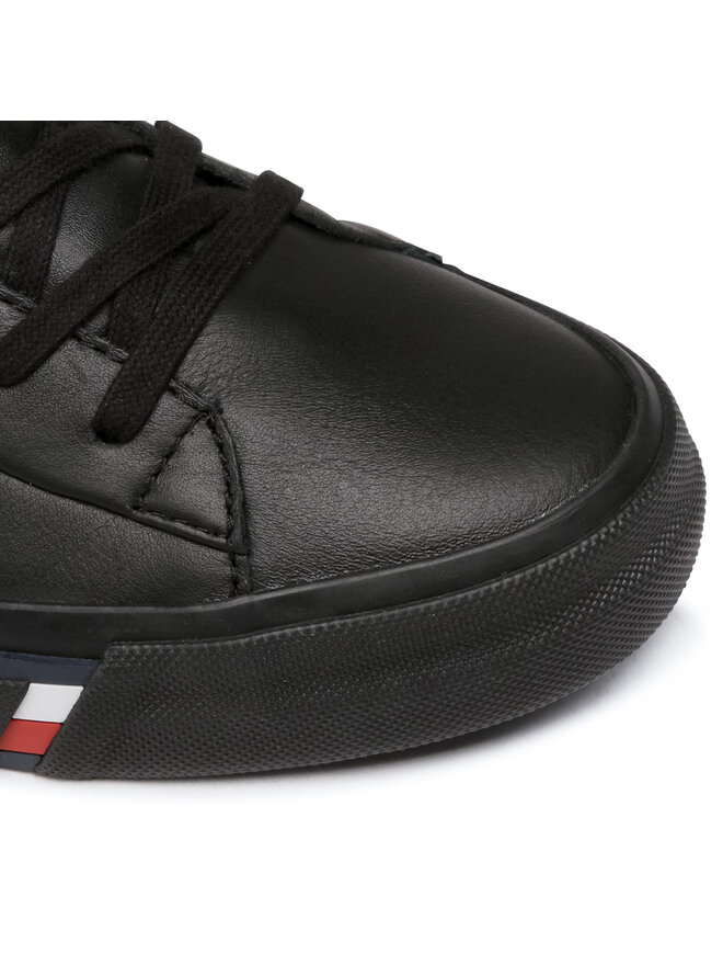 Tommy Hilfiger Sneakers Tommy Hilfiger Corporate Leather Sneaker High FM0FM02984 Schwarz