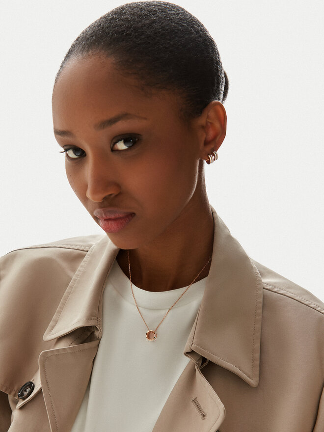 Daniel Wellington Намисто Daniel Wellington Emalie DW00400153 Рожева позолота