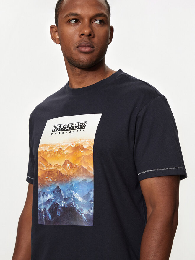 Napapijri Napapijri T-Shirt S-Rollin NP0A4I3D Dunkelblau Regular Fit