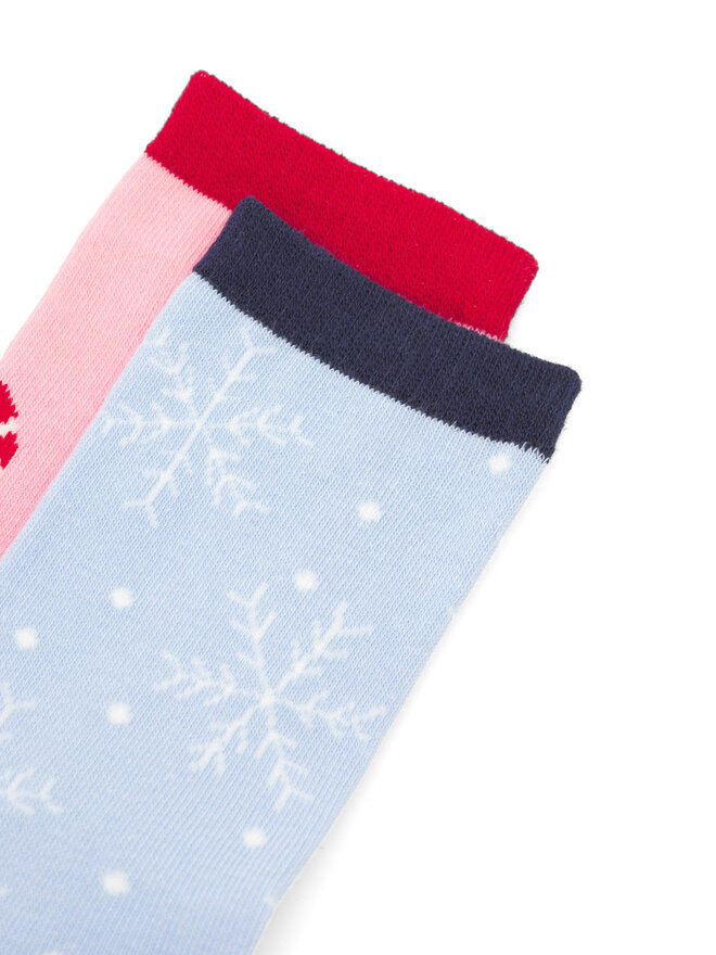 Jenny Fairy 2er-Set hohe Damensocken Jenny Fairy 4WB-007-AW23 (2-pack) Bunt