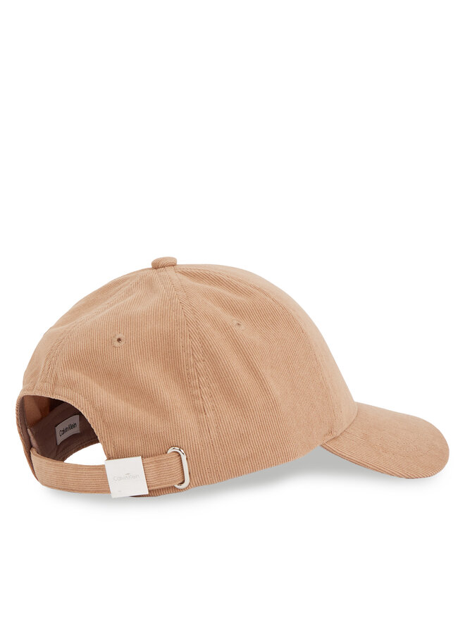 Calvin Klein Czapka z daszkiem Calvin Klein Corduroy Cotton Cap K60K612894 Brązowy