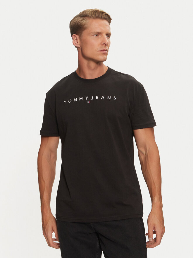 Tommy Jeans Tommy Jeans T-Shirt Linear Logo DM0DM20744 Μαύρο Regular Fit