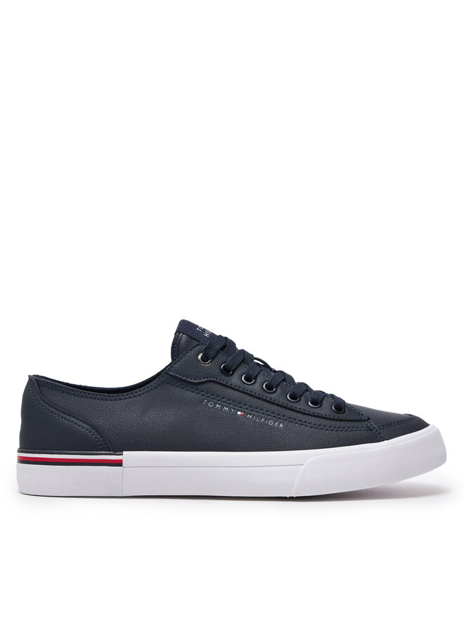 Tommy Hilfiger Tenisky Tommy Hilfiger Corporate Vulc Leather FM0FM04953 Tmavomodrá