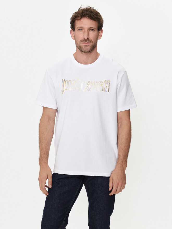 Just Cavalli Just Cavalli T-Shirt 76OAHG15 Weiß Regular Fit