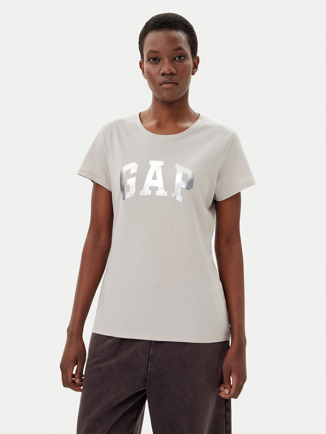 Gap Gap Majica 729555-09 Bež Regular Fit