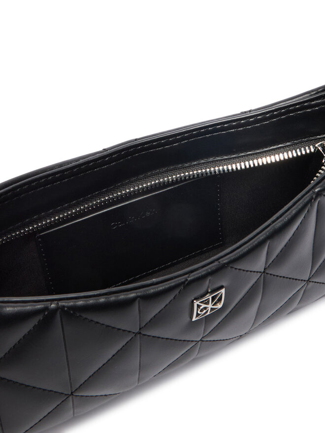 Calvin Klein Handtasche Calvin Klein Quilted Small Shoulder Bag LV04F3327G Schwarz