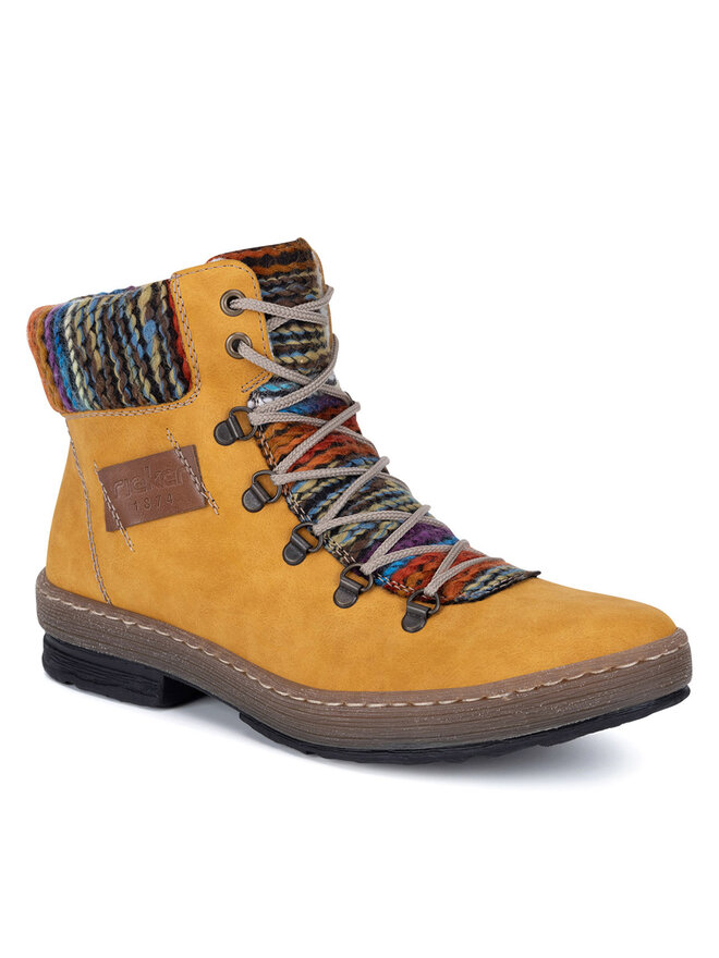 Rieker Botine Rieker Z6743-68 Galben